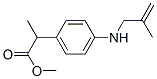α-メチル-4-[(2-メチル-2-プロペニル)アミノ]ベンゼン酢酸メチル 化学構造式
