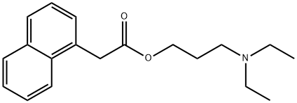 3-diethylaminopropyl 2-naphthalen-1-ylacetate Struktur