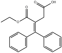 3-(エトキシカルボニル)-4,4-ジフェニル-3-ブテン酸 化学構造式