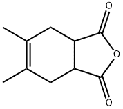 5,6-ジメチル-3A,4,7,7A-テトラヒドロ-2-ベンゾフラン-1,3-ジオン 化学構造式