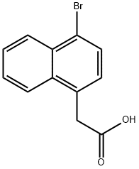 4-Bromo-1-naphthaleneacetic acid Struktur