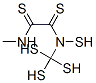 N-methyl-1-(methylthiocarbamoyldisulfanyldisulfanyl)methanethioamide Struktur