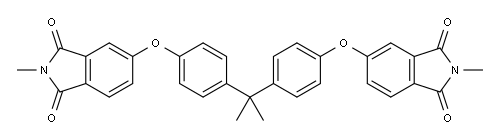 2,2-双[4-(N-甲基酞酰亚胺-4-氧)苯基]丙烷, 54395-52-7, 结构式