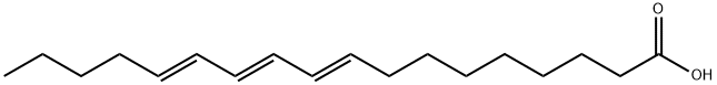 (9E,11E,13E)-9,11,13-octadecatrienoic acid Structure