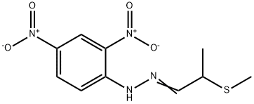 N-(2-methylsulfanylpropylideneamino)-2,4-dinitro-aniline Struktur
