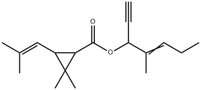 右旋反式炔戊菊酯, 54406-48-3, 结构式