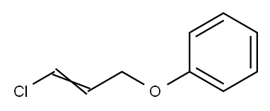 [(3-クロロ-2-プロペニル)オキシ]ベンゼン 化学構造式