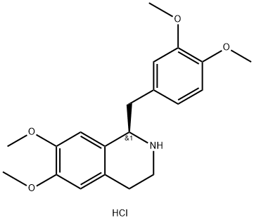 R-四氢罂粟碱盐酸盐 结构式