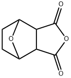 3a,4,5,6,7,7a-ヘキサヒドロ-4,7-エポキシイソベンゾフラン-1,3-ジオン 化学構造式