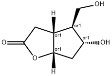 (3AR,4S,5R,6AS)-六氢-5-羟基-4-羟甲基-2H-环戊并[B]呋喃-2-酮, 54423-47-1, 结构式