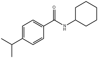 Benzamide, N-cyclohexyl-4-(1-methylethyl)- (9CI) Structure