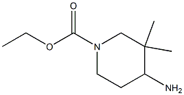 1-Piperidinecarboxylicacid,4-amino-3,3-dimethyl-,ethylester,(+)-(9CI) Structure