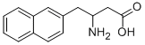 3-氨基-4-(2-萘基)丁酸 结构式