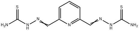 [[6-[(carbamothioylhydrazinylidene)methyl]pyridin-2-yl]methylideneamino]thiourea Structure