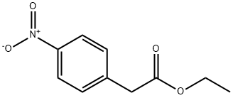 4-ニトロフェニル酢酸エチル 化学構造式
