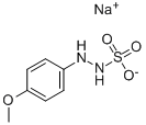 2-(4-メトキシフェニル)ヒドラジンスルホン酸ナトリウム 化学構造式