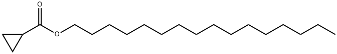 シクロプロパンカルボン酸ヘキサデシル 化学構造式