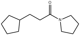 Pyrrolidine, 1-(3-cyclopentyl-1-oxopropyl)- (9CI) Structure