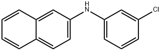N-(3-クロロフェニル)-2-ナフタレンアミン 化学構造式