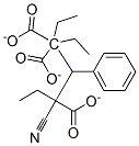 1,1,3-triethyl 3-cyano-2-phenyl-propane-1,1,3-tricarboxylate Struktur