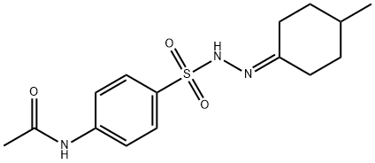 N-[4-[[(4-methylcyclohexylidene)amino]sulfamoyl]phenyl]acetamide Struktur
