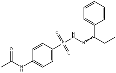 N-[4-[(1-phenylpropylideneamino)sulfamoyl]phenyl]acetamide Struktur