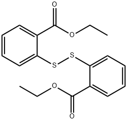 2,2'-ジチオビス(安息香酸エチル) 化学構造式