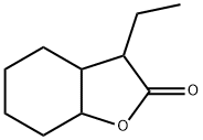 3-ethylhexahydro-3H-benzofuran-2-one Struktur