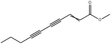 2-デセン-4,6-ジイン酸メチル 化学構造式