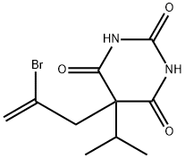 5-(2-ブロモ-2-プロペニル)-5-(1-メチルエチル)バルビツル酸 化学構造式