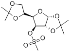 1,2:5,6-Di-O-isopropylidene-3-O-(methylsulfonyl)-alpha-D-glucofuranose Struktur