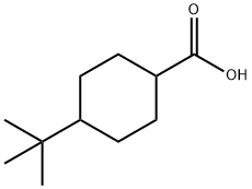 4-tert-ブチルシクロヘキサンカルボン酸 (cis-, trans-混合物) 化学構造式