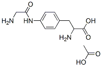 acetic acid, 2-amino-3-[4-[(2-aminoacetyl)amino]phenyl]propanoic acid Struktur