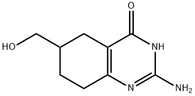 2-amino-6-(hydroxymethyl)-5,6,7,8-tetrahydro-1H-quinazolin-4-one Struktur