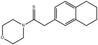 1-morpholin-4-yl-2-tetralin-2-yl-ethanethione Struktur
