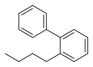 2-ブチル-1,1'-ビフェニル 化学構造式
