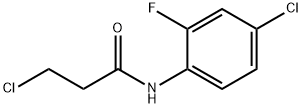 3-CHLORO-N-(4-CHLORO-2-FLUOROPHENYL)PROPANAMIDE Structure