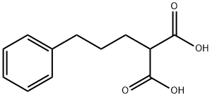 2-(3-phenylpropyl)propanedioic acid Struktur