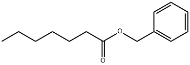 ヘプタン酸ベンジル 化学構造式
