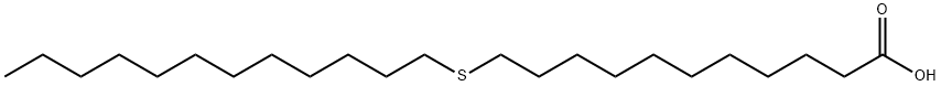 11-dodecylsulfanylundecanoic acid Struktur