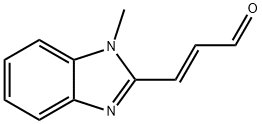 2-Propenal,3-(1-methyl-1H-benzimidazol-2-yl)-,(2E)-(9CI) Structure