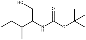 Carbamic acid, [1-(hydroxymethyl)-2-methylbutyl]-, 1,1-dimethylethyl ester Structure