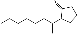 2-(1-メチルヘプチル)シクロペンタノン 化学構造式