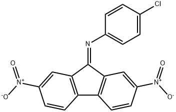 N-(4-chlorophenyl)-2,7-dinitro-fluoren-9-imine Struktur