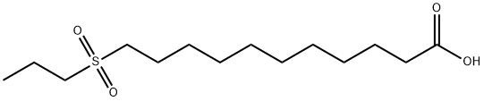 11-propylsulfonylundecanoic acid Struktur