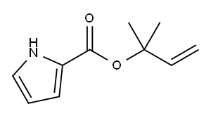 1H-Pyrrole-2-carboxylic acid 1,1-dimethyl-2-propenyl ester Structure