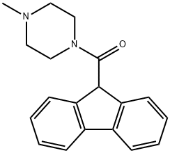 9H-fluoren-9-yl-(4-methylpiperazin-1-yl)methanone Struktur