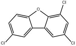 2,4,8-トリクロロジベンゾフラン 化学構造式