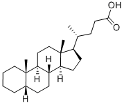 5Β-胆烷酸, 546-18-9, 结构式