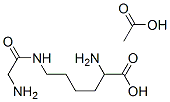 acetic acid, 2-amino-6-[(2-aminoacetyl)amino]hexanoic acid Struktur